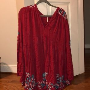 Xs red free people dress
